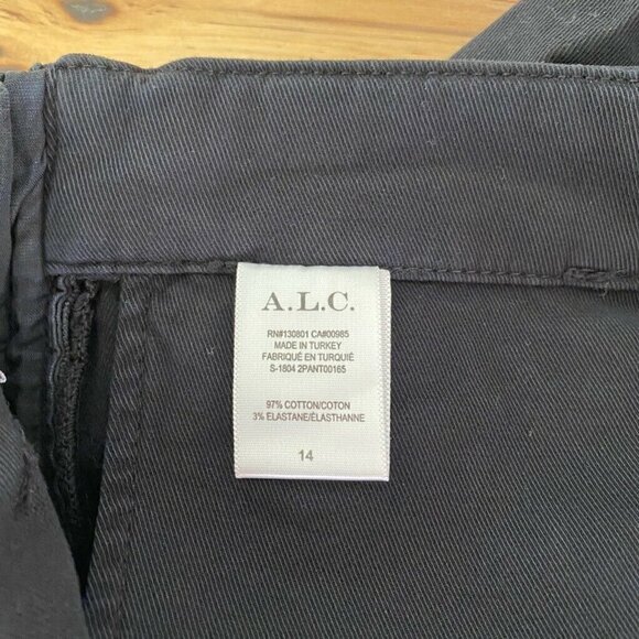 ALC Pierce Sailor Shorts Blue Buttons High Rise 14 - Picture 6 of 8